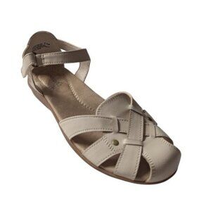 Baretraps Brentwood Womens Vegan Leather Hook Loop Closure Sandal Size 7.5 NWOB